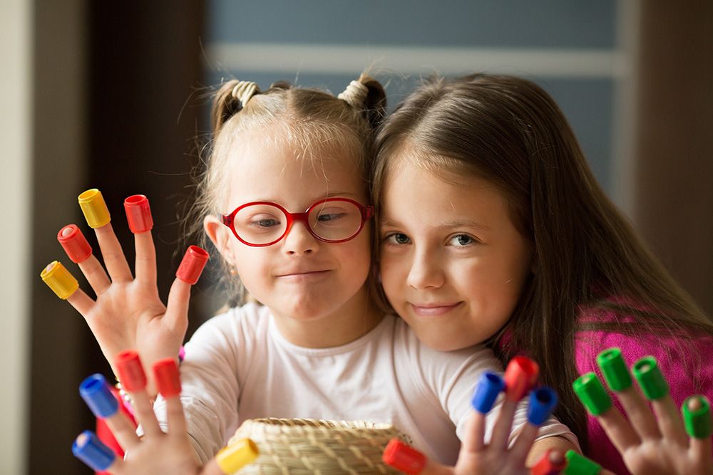 Kids playing together